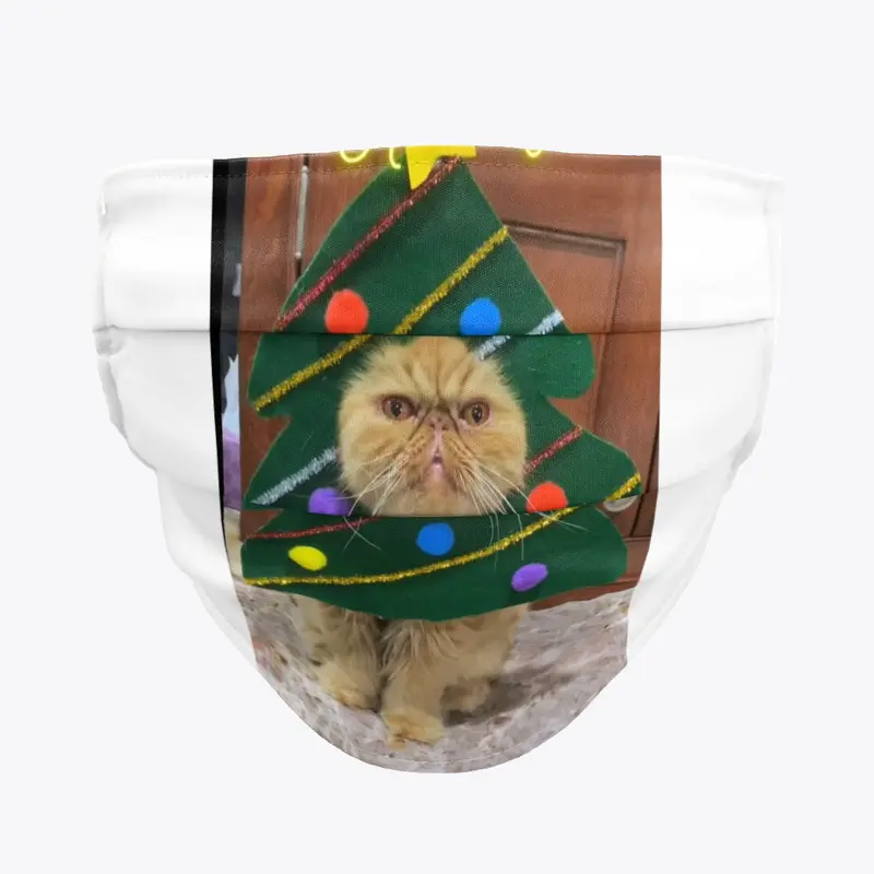 cute christmas cat mask